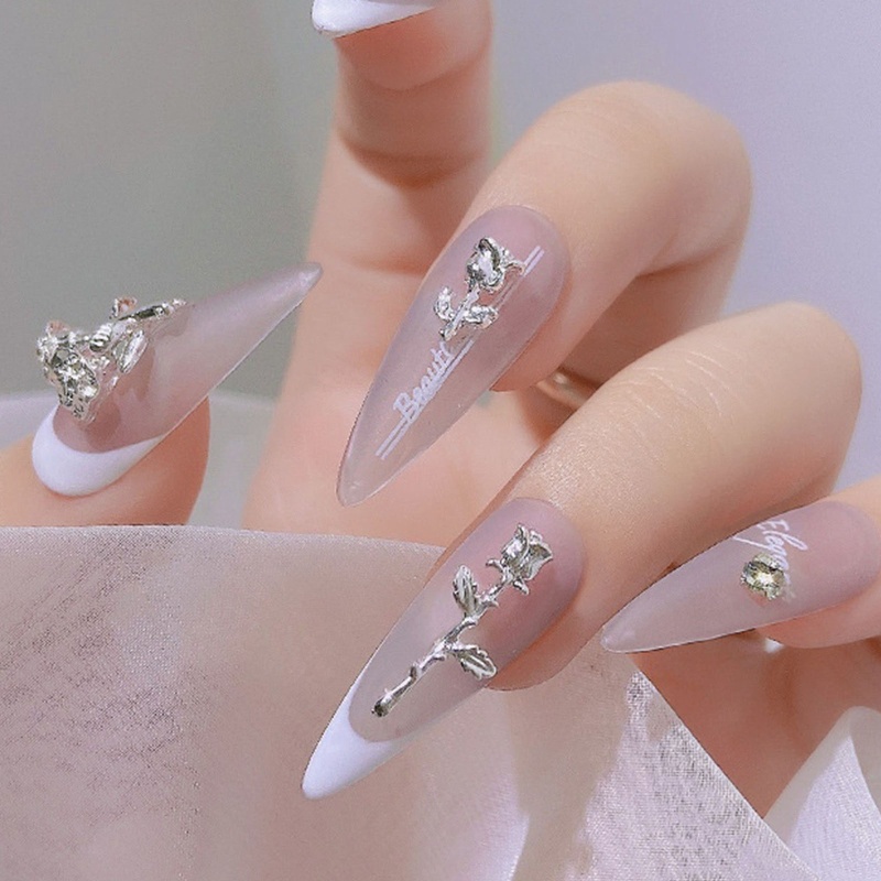 Set 10 Phụ Kiện Hoa Hồng 3D Đính Móng Nghệ Thuật