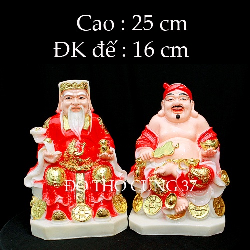 [ CAO  25 CM ,CAO 30 cm ] TƯỢNG THẦN TÀI  - THỔ ĐỊA  [COMPOSITE + BỘT ĐÁ ]