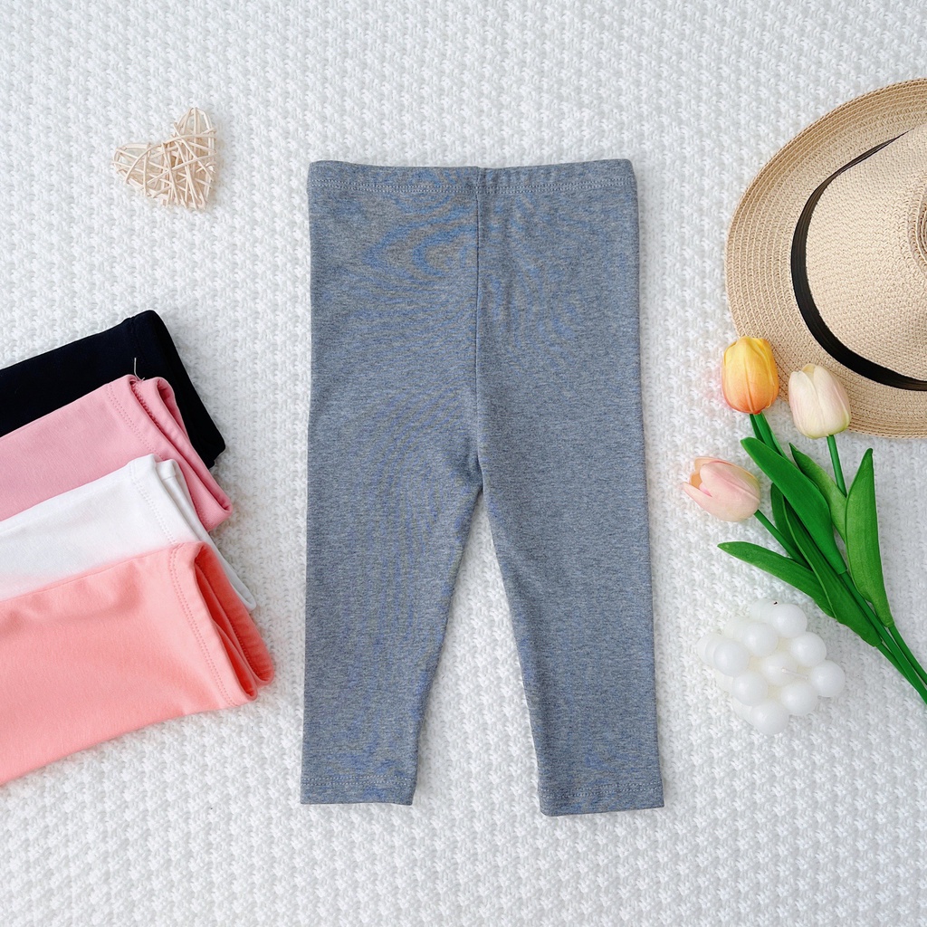 [SALE] Quần Legging Cho Bé KIMCHIBABY Gái Vải Cotton Mềm Mại Cho Bé Đi Học, Đi Chơi Cực Tiện Lợi LGD2201