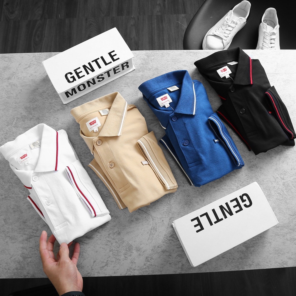 Áo thun có cổ dòng Pique viền cổ + tay1 chiếc áo thun có cổ SlimFit siêu đẹp siêu chất nhất shopee ✔️POLV51✔️