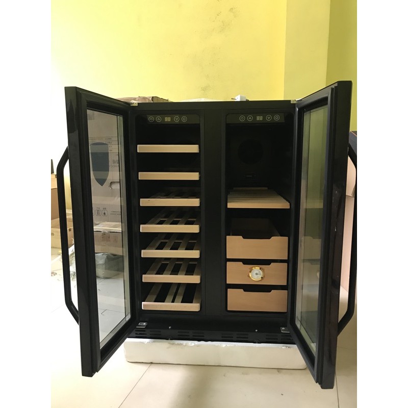 Tủ bảo quản rượu vang - cigar 2 in 1 Vinocave - Hàng nhập khẩu chính hãng