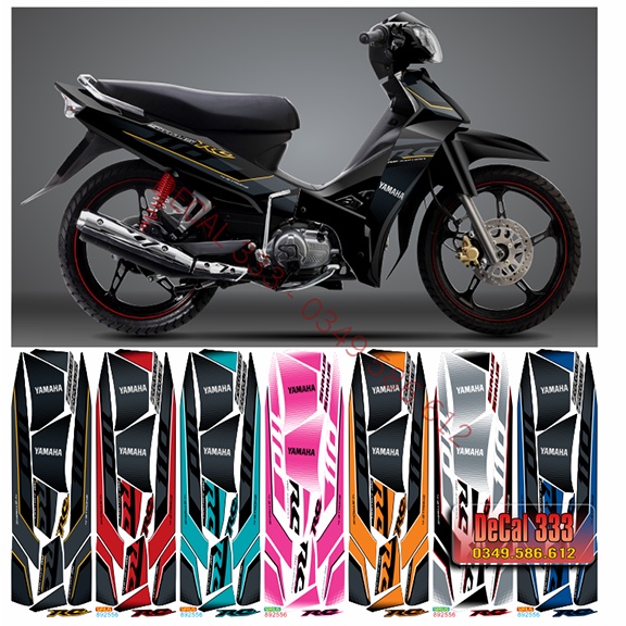 Tem Rời SIRIUS 110cc 50cc RC xăng cơ mẫu zin - NHIỀU LỰA CHỌN MÀU 892556 (Tem Chế 3 Lớp Chống Phai Màu)