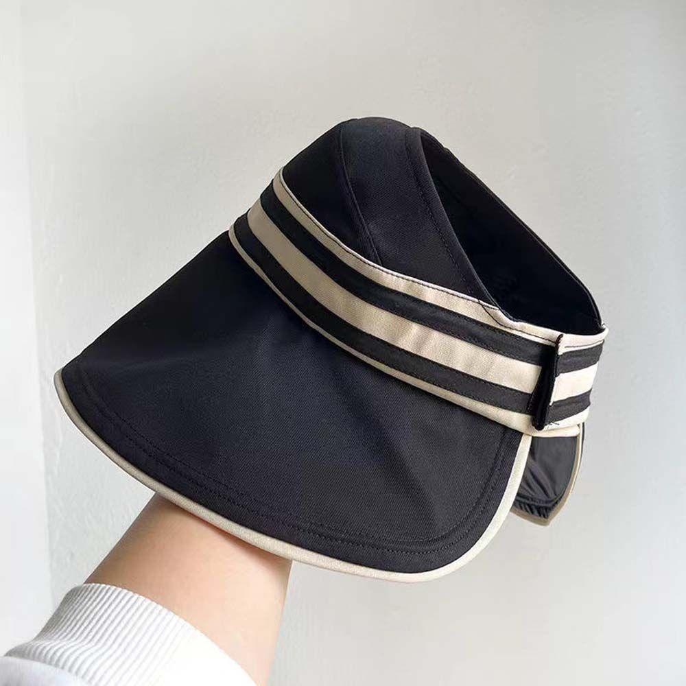 Nón Bucket Chống Nắng / Tia UV Họa Tiết Kẻ Sọc Thời Trang Đi Biển Cho Nữ