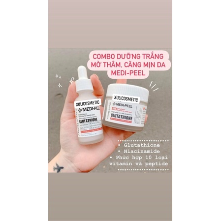 🌹 𝐃𝐀 𝐓𝐑𝐀̆́𝐍𝐆 𝐊𝐇𝐎̂𝐍𝐆 𝐋𝐎 𝐁𝐀̆́𝐓 𝐍𝐀̆́𝐍𝐆 với kem dưỡng trắng 𝐌𝐄𝐃𝐈𝐏𝐄𝐄𝐋 𝐆𝐋𝐔𝐓𝐀𝐓𝐇𝐈𝐎𝐍𝐄 🌷🌷🌷
