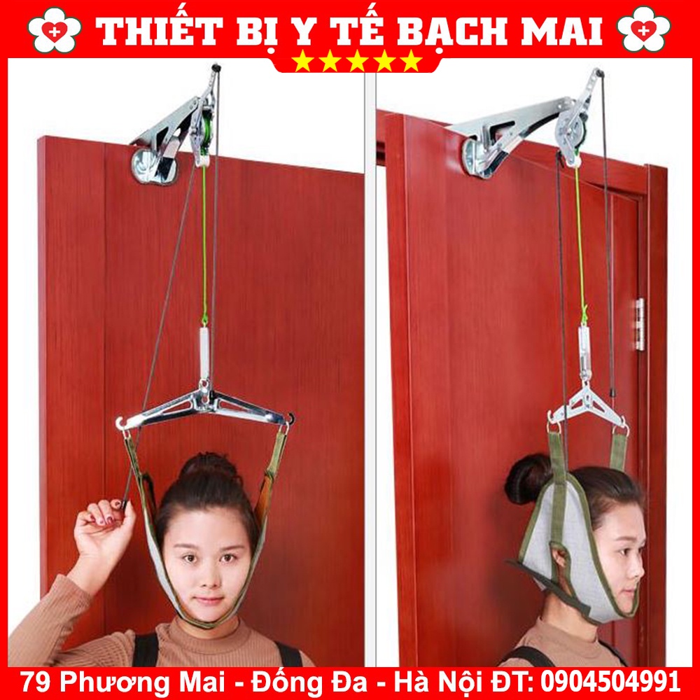 Thiết Bị Đai Kéo Giãn Cột Sống Cổ GẮN CỬA Cho Người Thoái Hóa Cổ - Thoát Vị Cổ