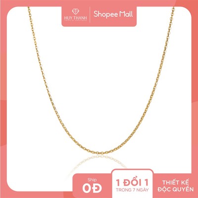 Dây Chuyền Trơn Vàng Tây 3 Phân - 5 Phân Thiết Kế Mắt Xích Đơn Giản Huy Thanh Jewelry