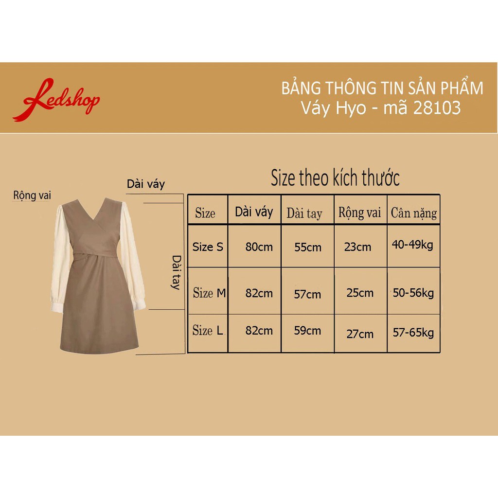 [Mã FATHANG5 giảm 10K đơn 50K] Đầm dáng suông cổ chữ V CỰC ĐẸP HYO28103 Redshop Offical store | BigBuy360 - bigbuy360.vn