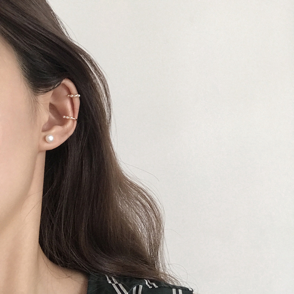 Đôi bông tai đính ngọc trai phong cách Hàn Quốc cho nữ