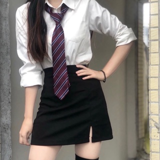 Sơ mi trắng nữ dài tay, áo sơ mi dáng suông phong cách công sở lên dáng cực đẹp