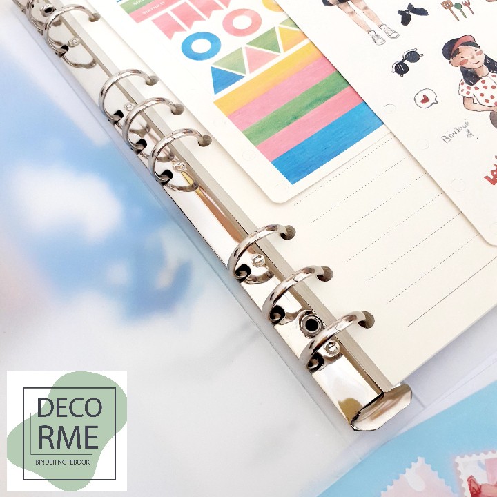 Binder B5 9 lỗ DecorMe sổ còng giấy refill B5 9 lỗ làm sổ take notes ghi bài