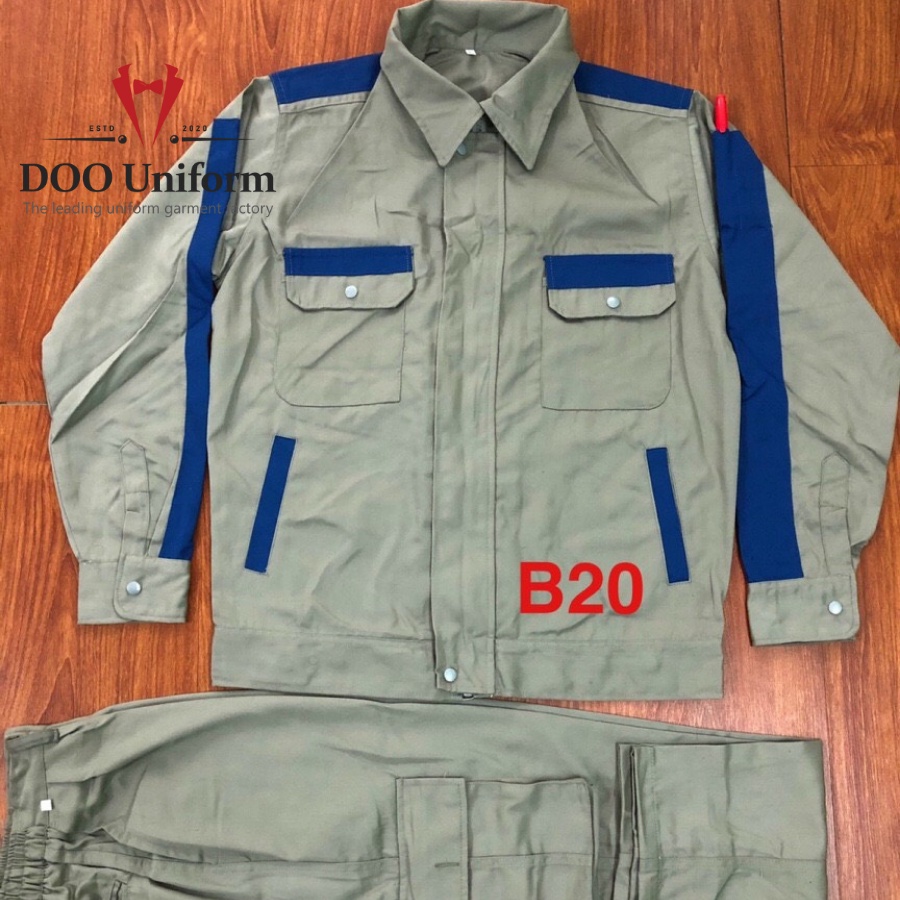 [DOO SAFETY] Đồ bảo hộ lao động nam đủ mẫu, đủ màu, chất vải kaki dày dặn