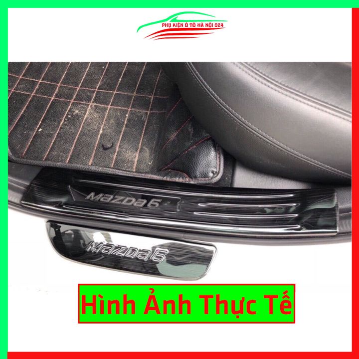 Ốp bậc cửa nẹp bước chân TITAN ô tô Mazda 6 2015-2023 chống trầy bảo vệ xe
