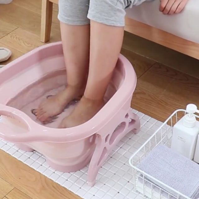 Chậu ngâm massage chân gấp gọn -