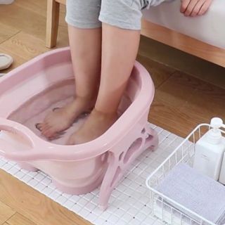 Chậu ngâm massage chân gấp gọn -