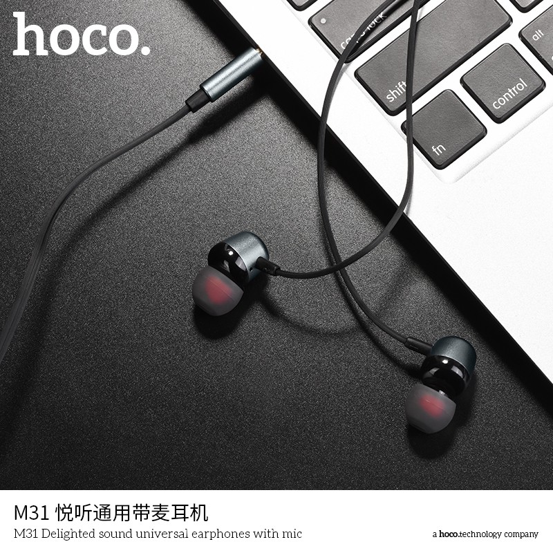 Tai nghe có dây M31 dòng chính hãng - jack cắm 3.5mm Super Bass tương tích cho mọi dòng máy điện thoại