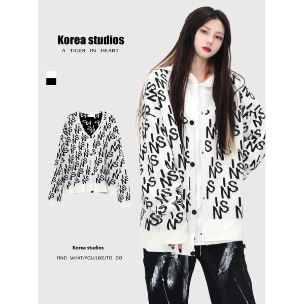 ÁO LEN CARDIGAN HỌA TIẾT CÁ TÍNH