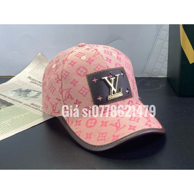 Nón kết hàn quốc  eo  ---__/\__--- vì viền da logo vờ lờ sành điệu phong cách thời trang nữ