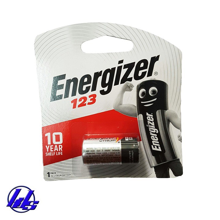 Pin CR123, CR123A Energizer 3v Lithium chính hãng - Vỉ 1 viên