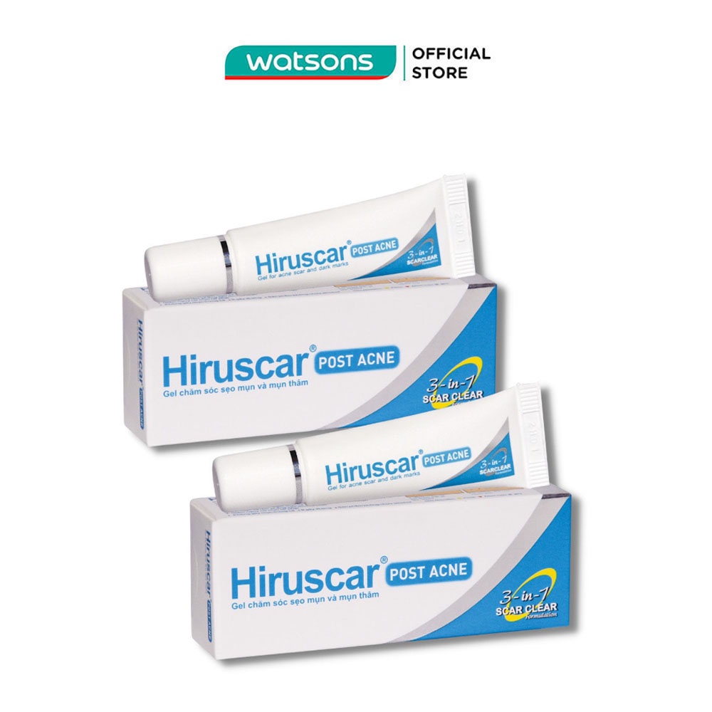 Combo Gel Hiruscar Làm Mờ Sẹo và Thâm Mụn Post Acne For Acne Scar and Dark Marks (10g+5g)