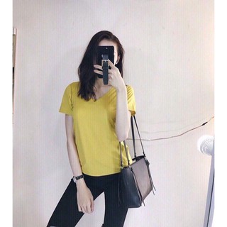 Áo thun cổ tim chất mát lạnh