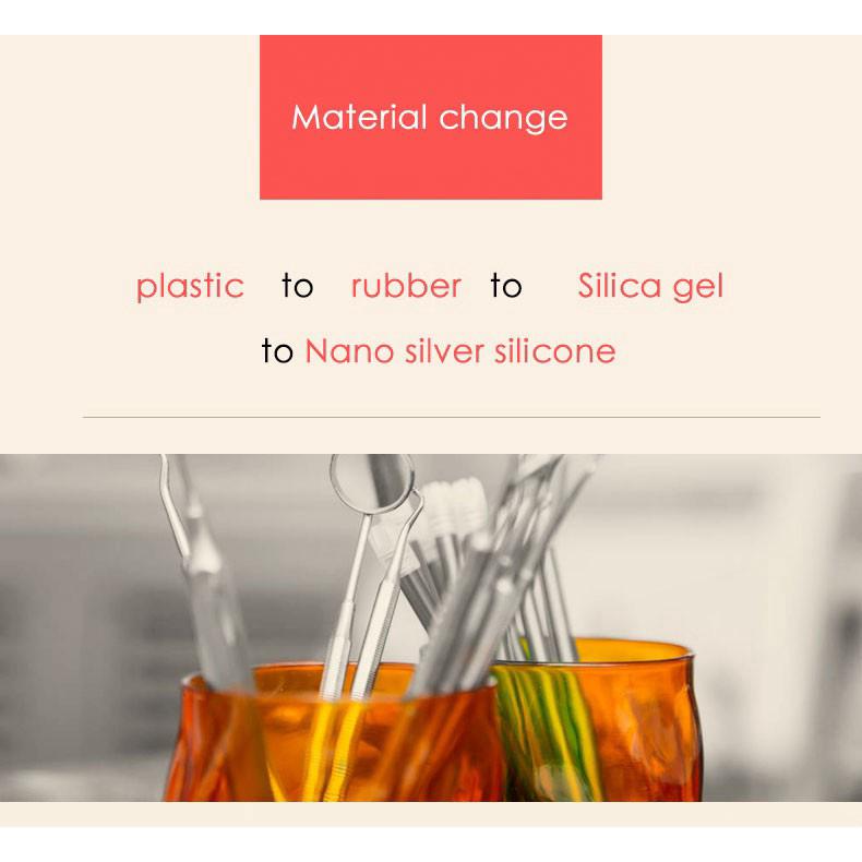 Bàn chải đánh răng bằng silicon cho bé