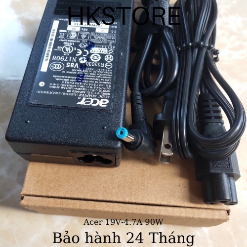 Sạc latop Acer 19V-4.7A 90W Acer 8930 7741 7551 5742 5750 5742 E525 5560 5600 5610 5620 5630 5650 5670 5680 5920 7110