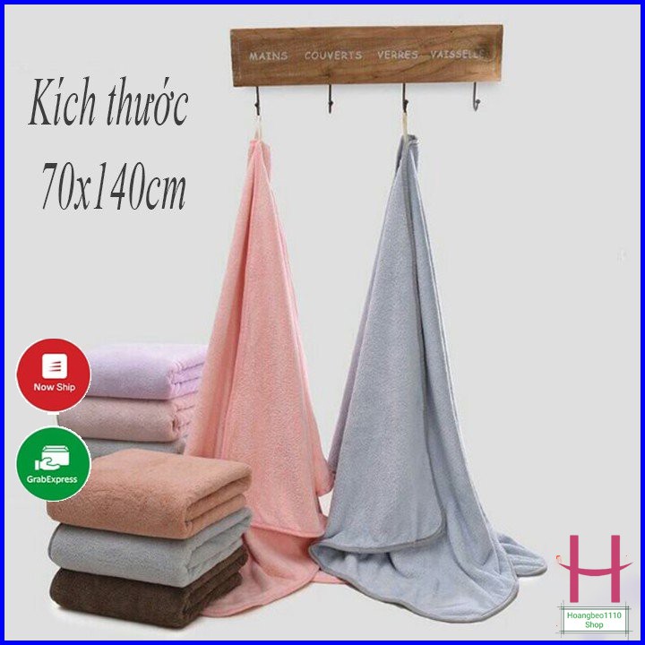 Khăn Tắm Lông Cừu Xuất Hàn Size Lớn 70x140cm { H }