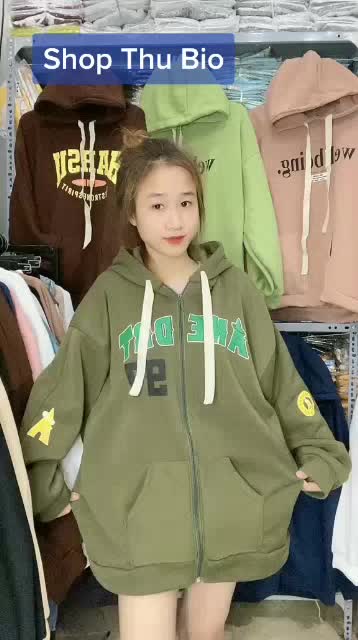 ( video + ảnh thật ) Áo khoác nỉ bông dày dặn mũ 2 lớp form rộng unisex | BigBuy360 - bigbuy360.vn