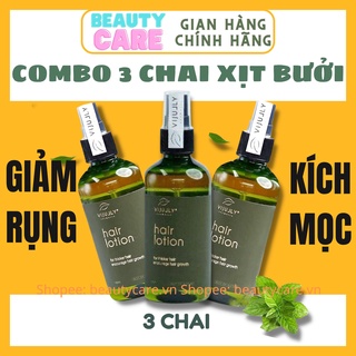Combo 3 chai xịt bưởi kích mọc tóc Vijully chính hãng, giảm rụng tóc, cham soc toc BEAUTY CARE