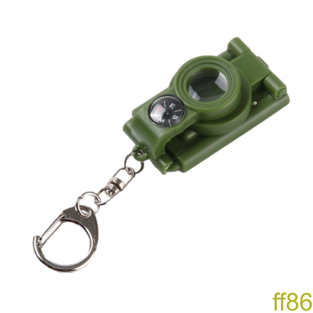 Keyring Monocular Collaspble Keychain Telescope Toy Foldable Key Ring Telescope Pendant