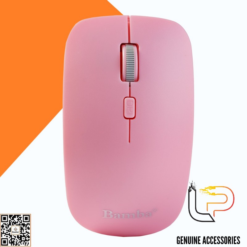 CHUỘT KHÔNG DÂY MÀU HỒNG BAMBA B5 - MOUSE KHÔNG DÂY BAMBA B5