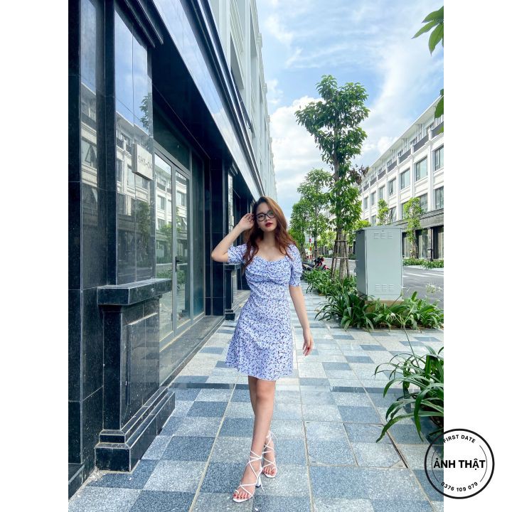 Váy body đẹp, váy hoa nhí 🌱🌱GIÁ TẬN GỐC🌱🌱 Cổ vuông, eo thon quyến rũ, tôn dáng xinh xắn | BigBuy360 - bigbuy360.vn