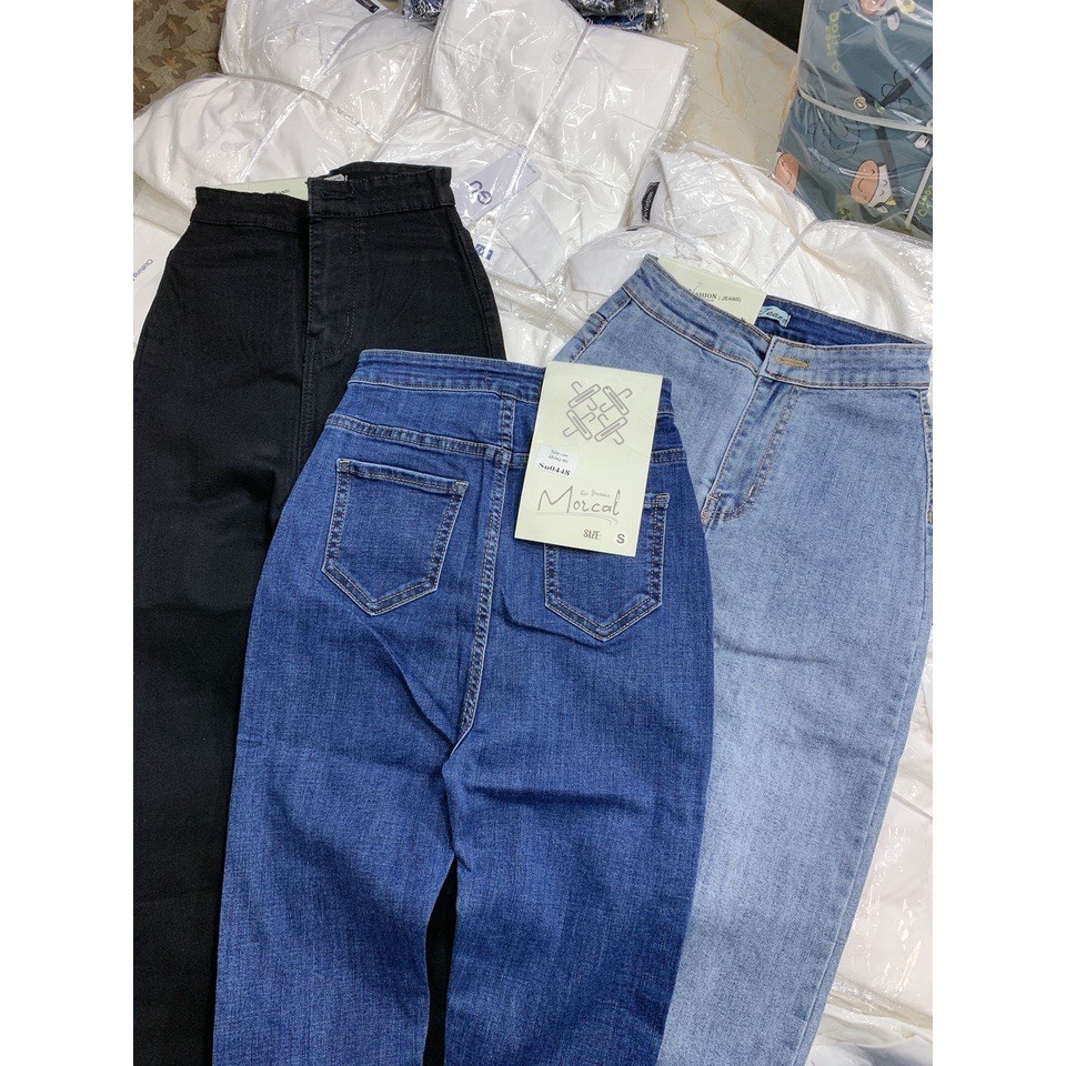 Quần jean nữ lưng cao co giãn 286 cool ngầu Quần bò cạp cao ôm sát khoe body cá tính
