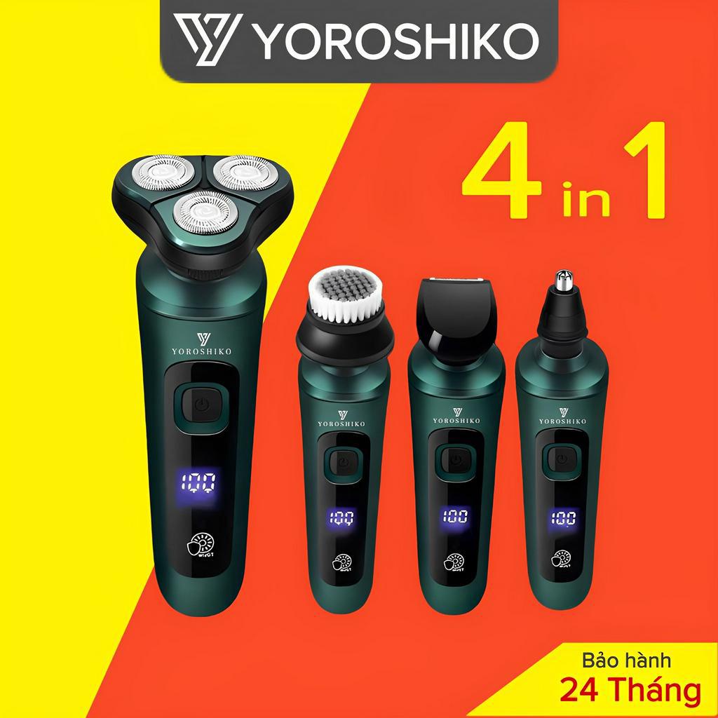 Máy cạo râu đa năng 4in1 hàng cao cấp kháng nước IP X7 hàng chính hãng Yoroshiko