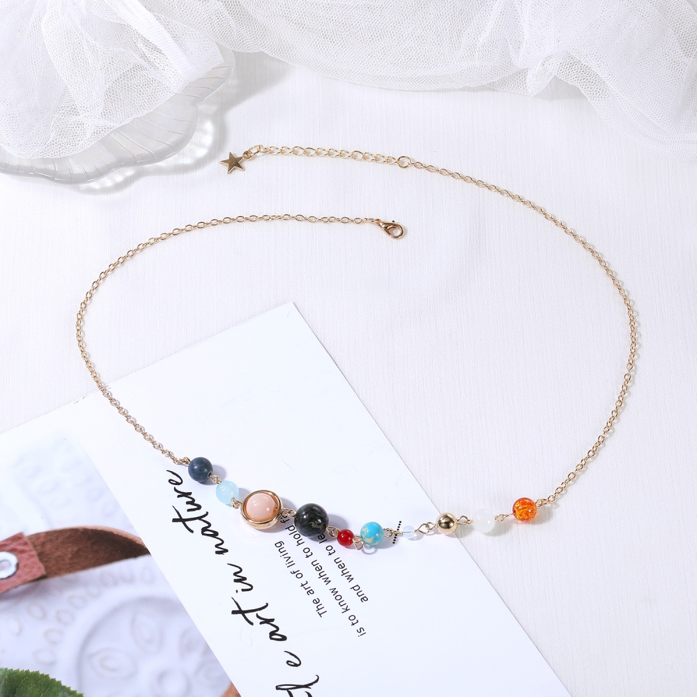 Set 1/2 Vòng Tay / Vòng cổ Thiết Kế Sáng Tạo Hình Hành Tinh Hệ Mặt Trời