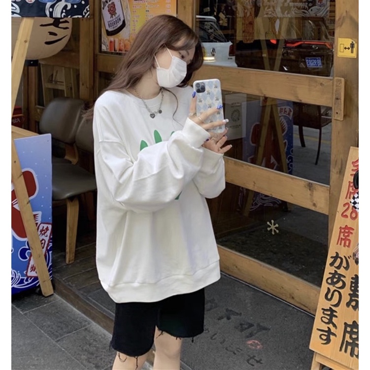 Áo nỉ cổ tròn mặt cười OW TT