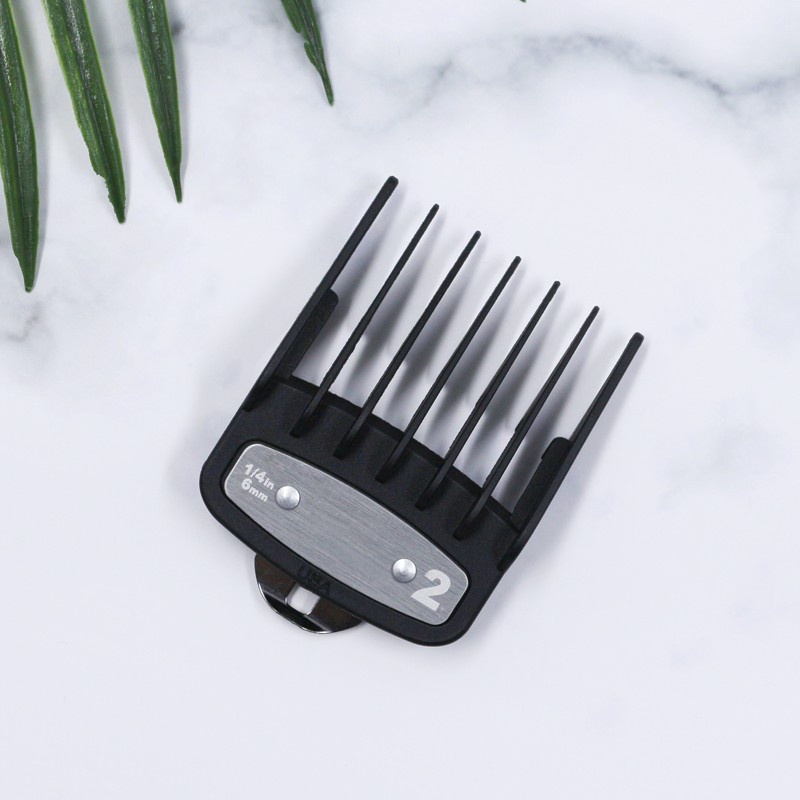 Ubeator Bộ Tông Đơ Cắt Tóc 8 Kích Thước Có Lược Màu Đen Tiện Dụng