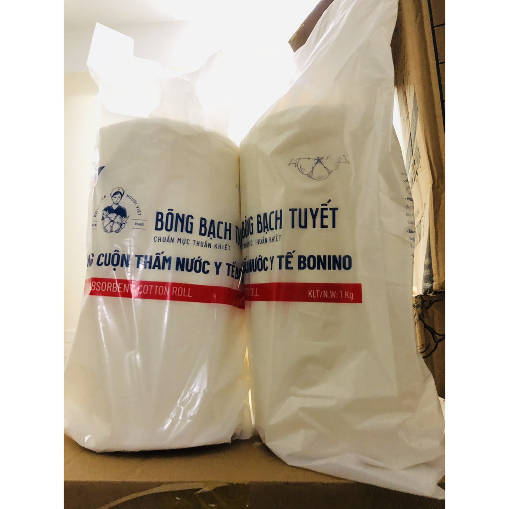 Bông Cuộn Thấm Nước Y Tế - Bông Bạch Tuyết - 1kg