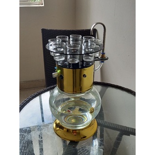 máy rót rượu nhiều ly.bình thủy tinh 2.5 lít