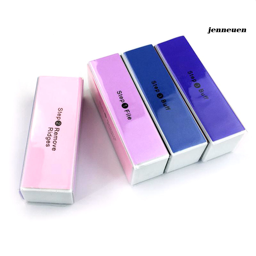 [Hàng mới về] Dụng cụ dũa móng tay hình chữ nhật thiết kế bốn mặt tiện dụng