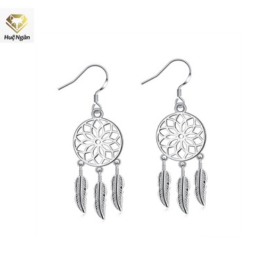 Bông tai bạc 925 Huệ Ngân - Dreamcatcher RYE141068