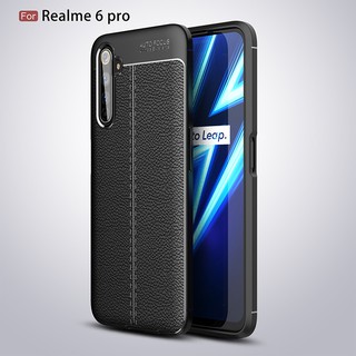 Ốp lưng Realme 6 Pro Giả da chống sốc Auto Focus