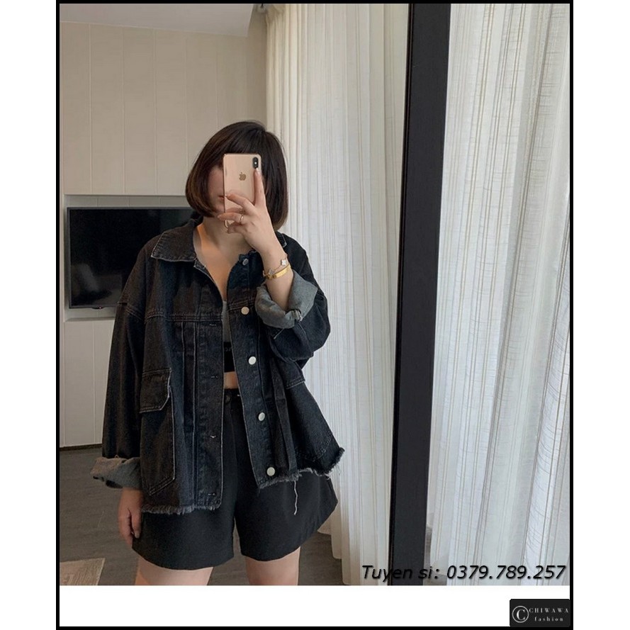 Áo khoác jean nữ hot trend cực kỳ đẹp mới ra cho năm 2022 từ Chiwawa