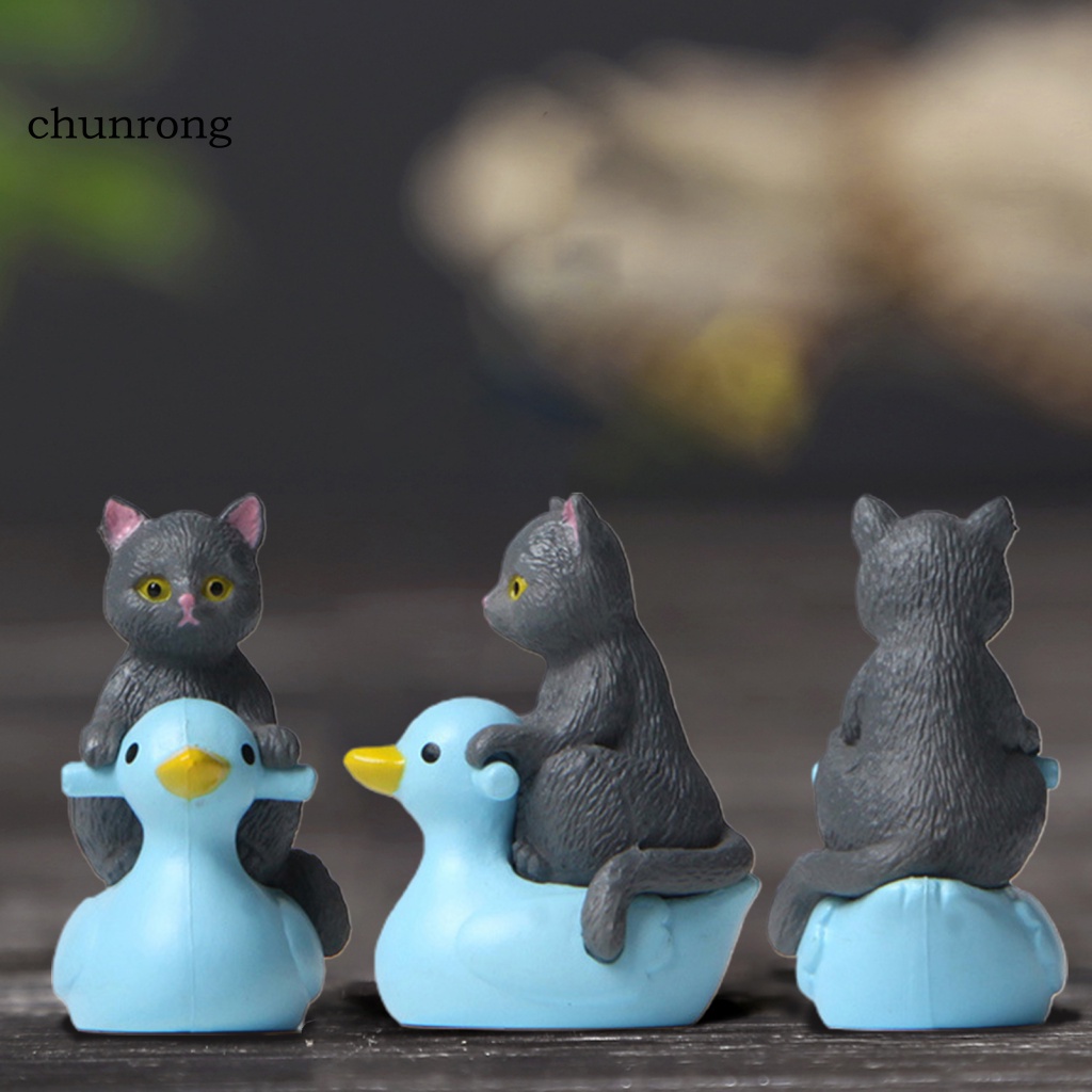 Cr Set 4 Mô Hình Mèo Mini Trang Trí Tiệc
