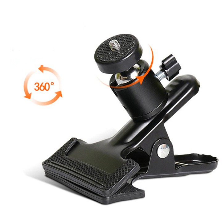 Kẹp nhôm kẹp bàn tripod chân đèn và ball head Q29