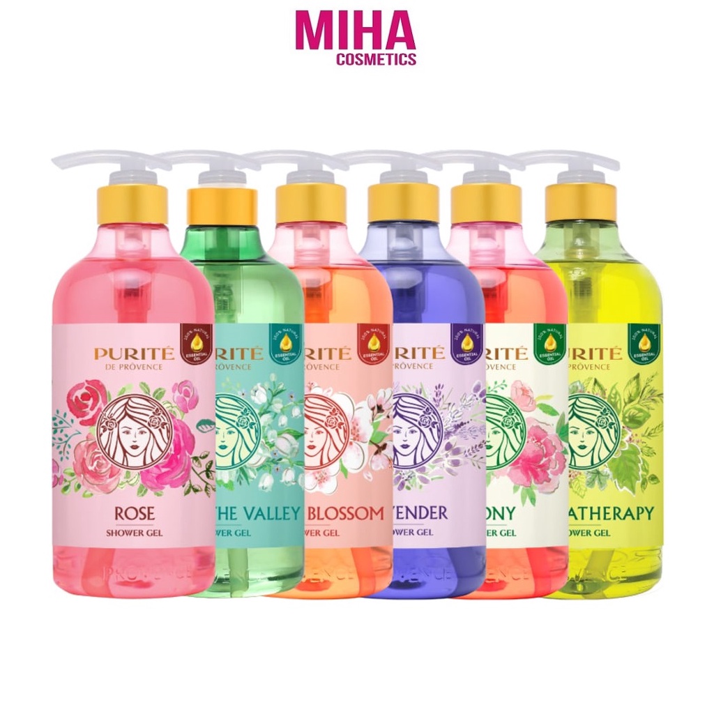 Sữa Tắm PURITE BY PROVENCE Dưỡng Ẩm Trắng Da 850ml