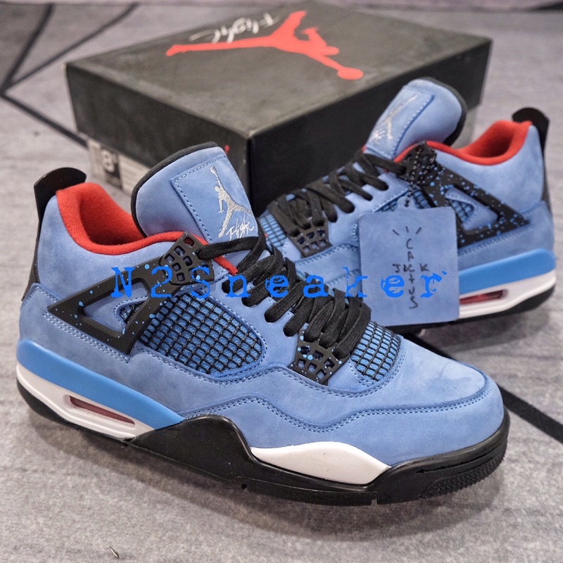 [N2Sneaker] Nguyên Bản | Tiêu chuẩn - Giày Jordan 4 Retro Travis Scott Cactus Jack