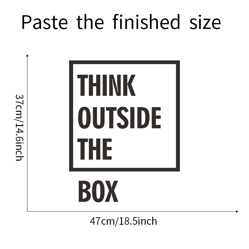 Miếng dán tường trang trí in chữ tiếng anh ý nghĩa độc đáo