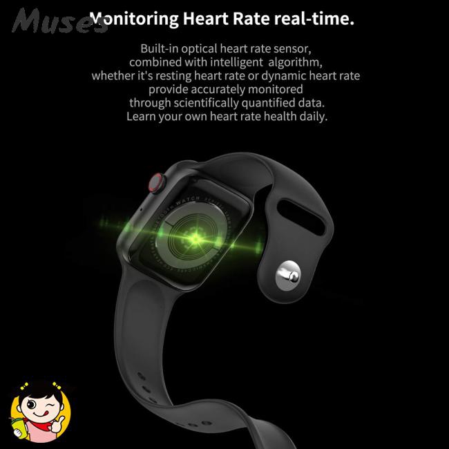 Muse07 Đồng hồ thông minh W34 Bluetooth ECG - nghe, gọi, nghe nhạc, đo nhịp tim - Smartwatch cho Android iPhone