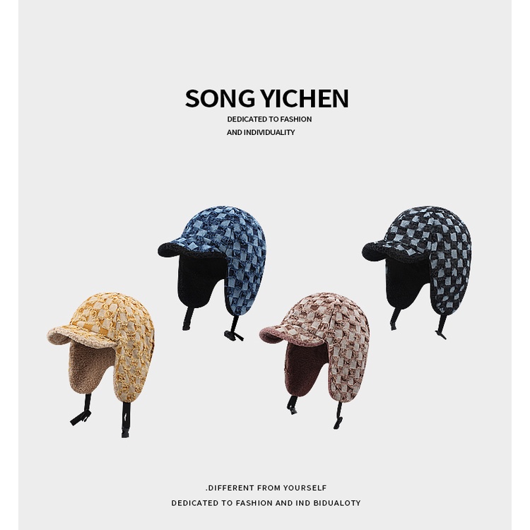 Mũ Cao Bồi Dày Dặn Chống Gió Giữ Ấm Tai Thời Trang Thu Đông Hàn Quốc Cho Nữ